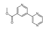 methyl 5-pyrazin-2-ylpyridine-3-carboxylate结构式