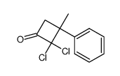 2,2-dichloro-3-methyl-3-phenylcyclobutanone结构式