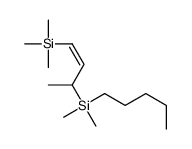 1-Trimethylsilyl-3-(dimethyl-n-pentylsilyl)but-1-ene结构式