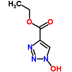 1-羟基-1H-1,2,3-三唑-4-羧酸乙酯结构式