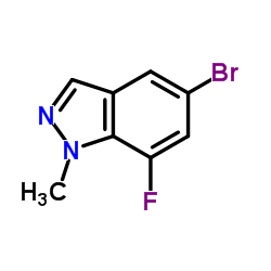 5-Bromo-7-fluoro-1-methyl-1H-indazole Structure