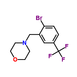 4-[[2-Bromo-5-(trifluoromethyl)phenyl]methyl]morpholine Structure