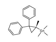 R-(-)-(CH3)3SnC16H15 Structure