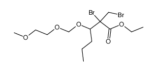 Ethyl 2-bromo-2-bromomethyl-3-((2-methoxyethoxy)methoxy)hexanoate Structure