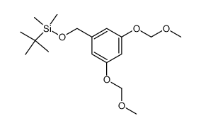 3,5-bis(methoxymethoxy)-1-<<(tert-butyldimethylsilyl)oxy>methyl>benzene结构式