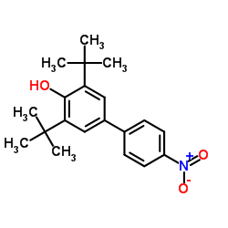 3,5-Bis(2-methyl-2-propanyl)-4'-nitro-4-biphenylol Structure