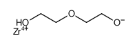 2-(2-hydroxyethoxy)ethanolate,zirconium(4+) Structure