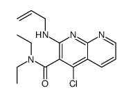 4-chloro-N,N-diethyl-2-(prop-2-enylamino)-1,8-naphthyridine-3-carboxamide结构式