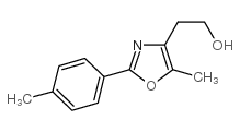 2-[5-甲基-2-(4-甲基苯基)-1,3-恶唑-4-基]乙醇结构式