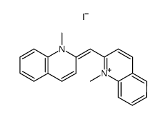 bis-(1-methyl-quinolin-2-yl)-methinium, iodide结构式