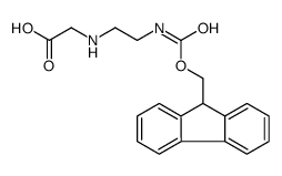 N-[n'-Fmoc-(2'-氨基乙基)]甘氨酸结构式