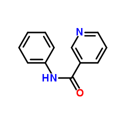 N-苯基-3-吡啶甲酰胺结构式