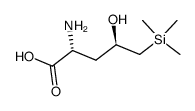 (2R,4R)-2-amino-4-hydroxy-5-(trimethylsilyl)pentanoic acid Structure