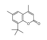 8-tert-butyl-4,6-dimethyl coumarin结构式