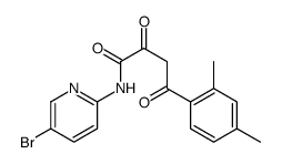 Benzenebutanamide, N-(5-bromo-2-pyridinyl)-2,4-dimethyl-alpha,gamma-di oxo- Structure