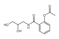 2-acetoxybenzoic acid 2,3-dihydroxy-propylamide Structure