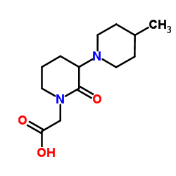 (4-Methyl-2'-oxo-1,3'-bipiperidin-1'-yl)acetic acid Structure