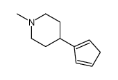 4-cyclopenta-1,4-dien-1-yl-1-methylpiperidine Structure