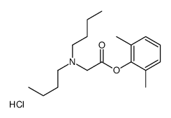 dibutyl-[2-(2,6-dimethylphenoxy)-2-oxoethyl]azanium,chloride结构式