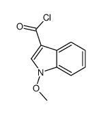 1H-Indole-3-carbonyl chloride, 1-methoxy- (9CI) Structure