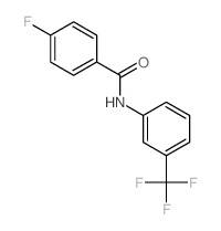 Benzamide,4-fluoro-N-[3-(trifluoromethyl)phenyl]- structure