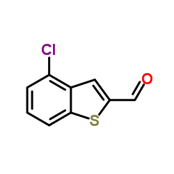 4-Chloro-1-benzothiophene-2-carbaldehyde结构式