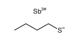 butane-1-thiol, antimony tris-butane-1-thiolate Structure