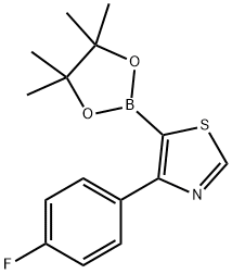 4-(4-Fluorophenyl)thiazole-5-boronic acid pinacol ester Structure