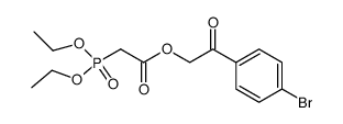 2-(2-ethoxyphosphoryl)acetoxy-1-(4-bromophenyl)ethanone Structure