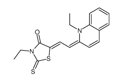 3-ethyl-5-[(1-ethyl-(1H)-quinolin-2-ylidene)ethylidene]-2-thioxothiazolidin-4-one Structure