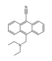 10-((diethylamino)methyl)anthracene-9-carbonitrile Structure