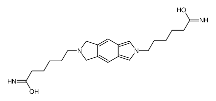 6-[2-(6-amino-6-oxohexyl)-5,7-dihydropyrrolo[3,4-f]isoindol-6-yl]hexanamide结构式