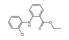 ethyl 2-((2-chlorophenyl)amino)benzoate结构式