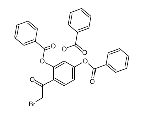 2',3',4'-tribenzoyloxy-2-bromoacetophenone Structure