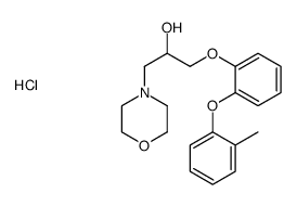 1-[2-(2-methylphenoxy)phenoxy]-3-morpholin-4-ylpropan-2-ol,hydrochloride Structure