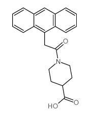 4-Piperidinecarboxylicacid, 1-[2-(9-anthracenyl)acetyl]- Structure