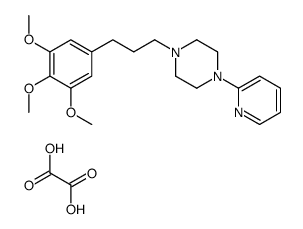 oxalic acid,1-pyridin-2-yl-4-[3-(3,4,5-trimethoxyphenyl)propyl]piperazine结构式