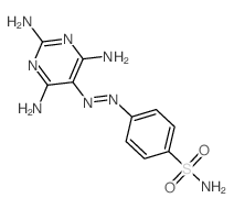 Benzenesulfonamide,4-[2-(2,4,6-triamino-5-pyrimidinyl)diazenyl]- structure