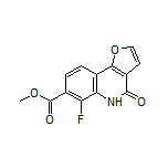 Methyl 6-Fluoro-4-oxo-4,5-dihydrofuro[3,2-c]quinoline-7-carboxylate Structure
