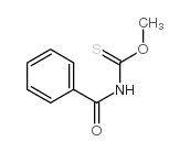 苯甲酰基硫代氨基甲酸 O-甲酯结构式