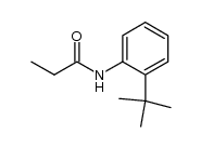 N-(2-tert-butyl-phenyl)-propionamide Structure