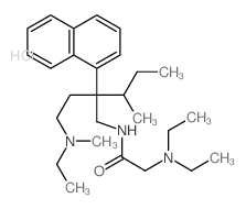 2-diethylamino-N-[2-[2-(ethyl-methyl-amino)ethyl]-3-methyl-2-naphthalen-1-yl-pentyl]acetamide picture