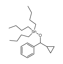 tributyl(cyclopropyl(phenyl)methoxy)stannane Structure