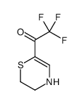 Ethanone, 1-(3,4-dihydro-2H-1,4-thiazin-6-yl)-2,2,2-trifluoro- (9CI)结构式