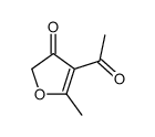 4-acetyl-5-methylfuran-3-one结构式