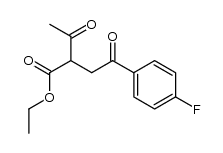 ethyl 2-acetyl-4-(4-fluorophenyl)-4-oxobutanoate结构式