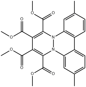 3,12-Dimethylbenzo[c]pyridazino[1,2-a]cinnoline-6,7,8,9-tetracarboxylic acid tetramethyl ester Structure