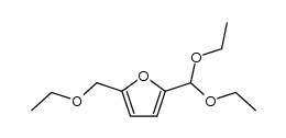 2-(diethoxymethyl)-5-(ethoxymethyl)furan结构式