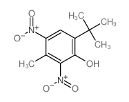 3-methyl-2,4-dinitro-6-tert-butyl-phenol结构式