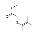 methyl 2-(3-methylbut-2-en-2-ylsulfanyl)acetate Structure